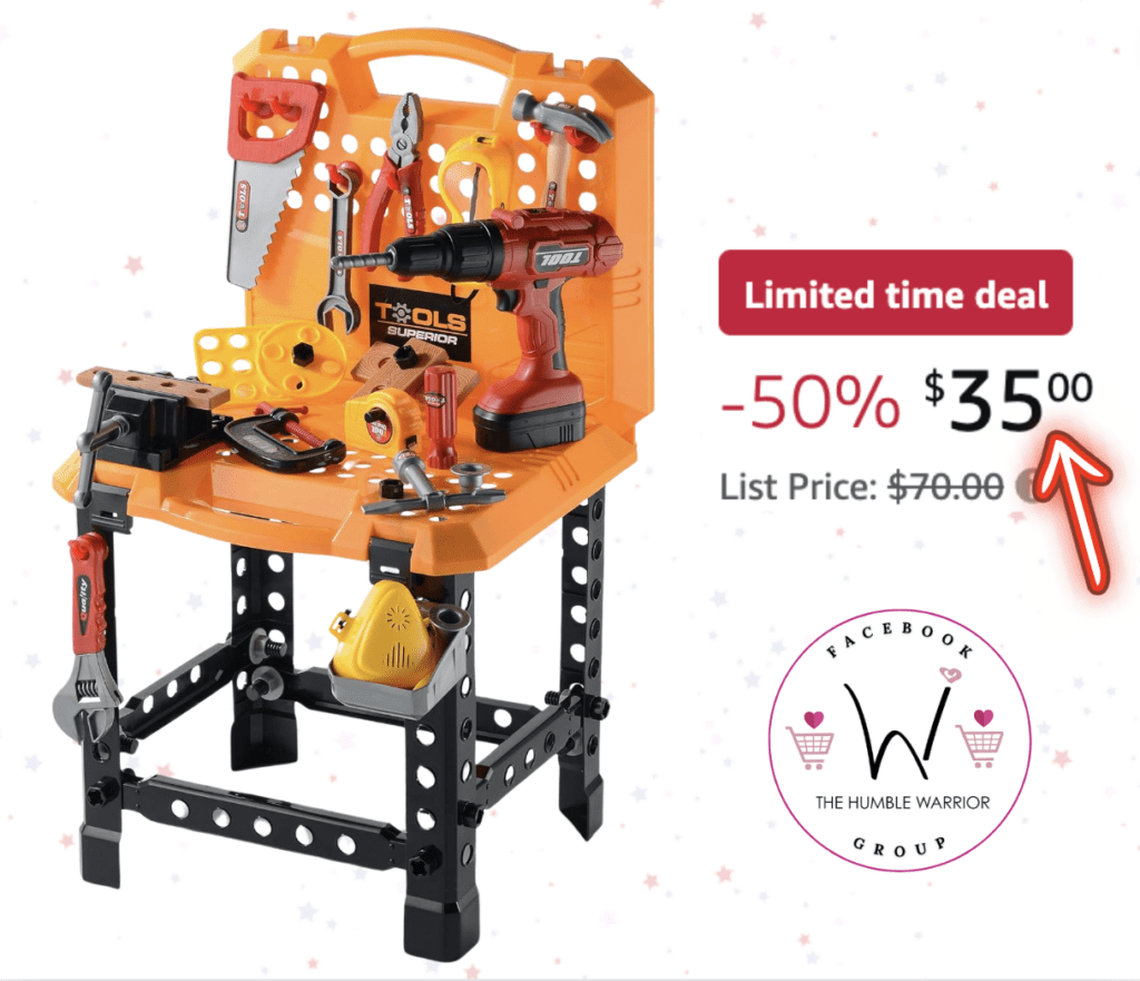 82pcs Kids Tool Bench Toy!